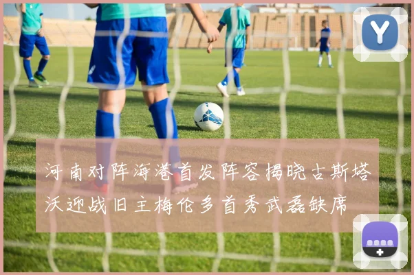 河南对阵海港首发阵容揭晓古斯塔沃迎战旧主梅伦多首秀武磊缺席